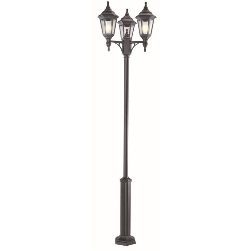 URANO PALO CON TRE LANTERNE PER ESTERNO IN POLIMERO VERDE NERO O BIANCO Framon Augenti - Cristalensi Shop Online