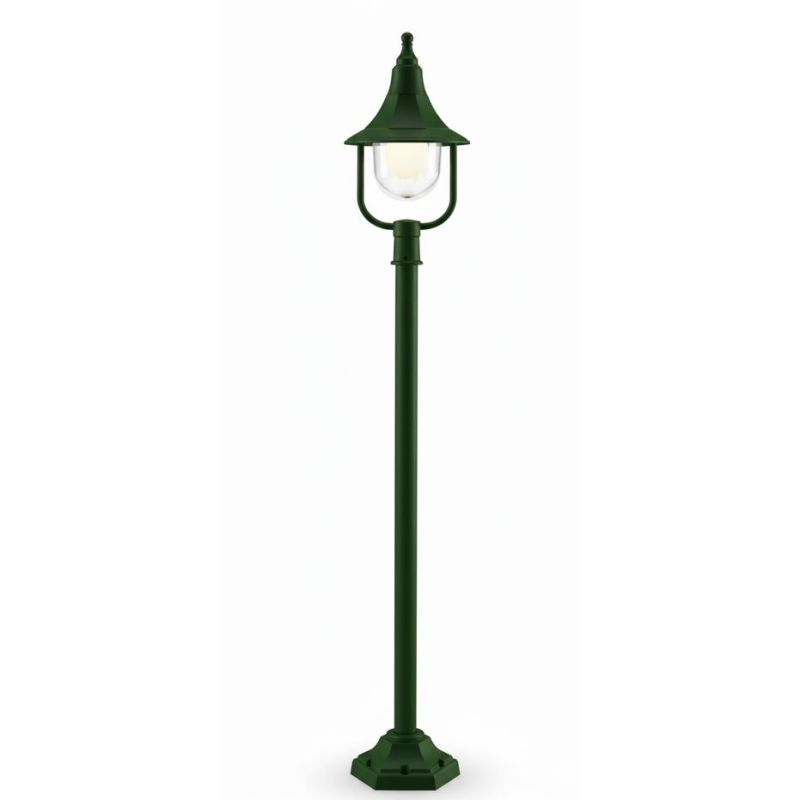 VENERE LAMPADA DA TERRA PER ESTERNO H 118 CM IN POLIMERO NERO VERDE O BIANCO Framon Augenti - Cristalensi Shop Online