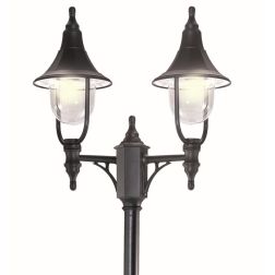 VENERE LAMPIONE PER ESTERNO DUE LUCI H 215 CM IN POLIMERO NERO VERDE O BIANCO Framon Augenti - Cristalensi Shop Online 2