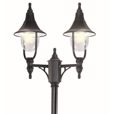 VENERE LAMPIONE PER ESTERNO DUE LUCI H 215 CM IN POLIMERO NERO VERDE O BIANCO Framon Augenti - Cristalensi Shop Online