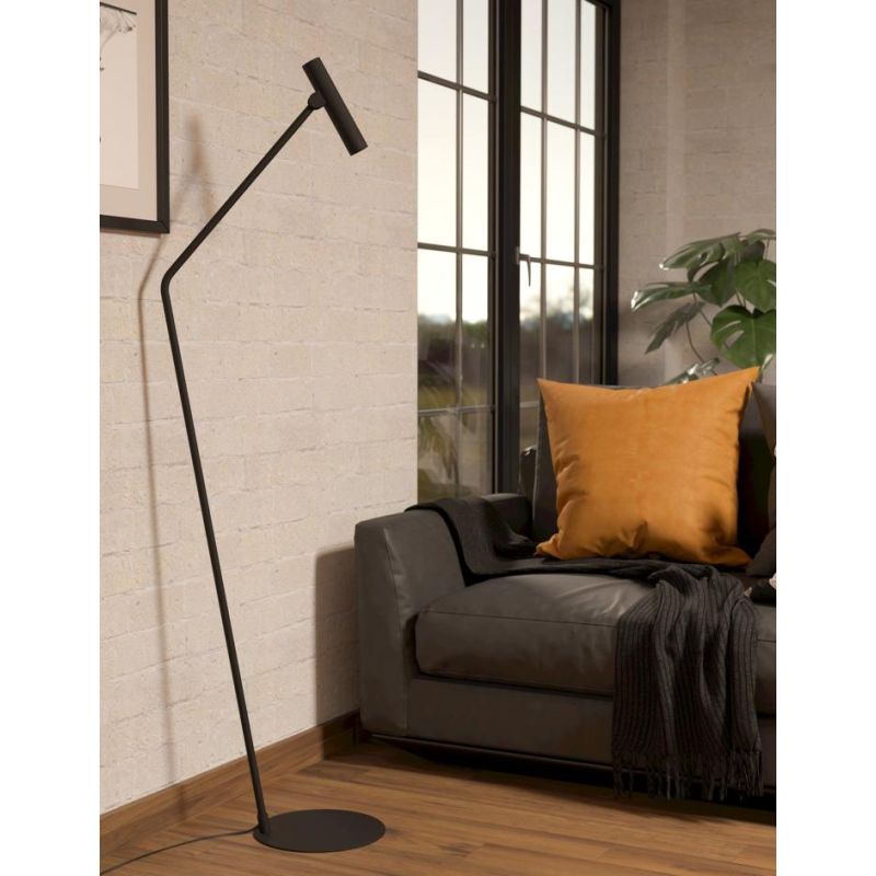 ALMUDAINA PIANTANA MODERNA ORIENTABILE H157 CM LED 5W LUCE 3000K IN METALLO NERO