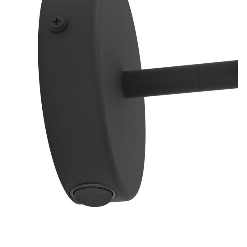ALMUDAINA APPLIQUE DA PARETE ORIENTABILE COLORE NERO LED 5W LUCE 3000K DESIGN MODERNO