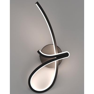 CARDONCITO LAMPADA DA PARETE NERA LED 12W LUCE CCT 2700-4000-6500K DESIGN MODERNO