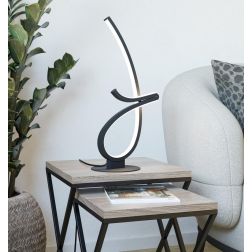 CARDONCITO LAMPADA DA TAVOLO NERA LED 12W LUCE CCT 2700-4000-6500K DESIGN MODERNO 2