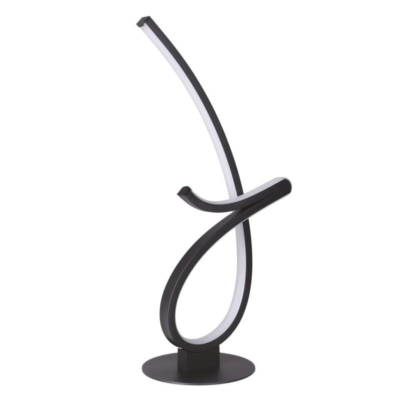 CARDONCITO LAMPADA DA TAVOLO NERA LED 12W LUCE CCT 2700-4000-6500K DESIGN MODERNO