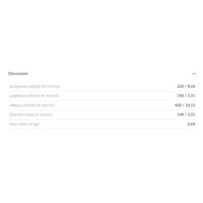 CARDONCITO LAMPADA DA TAVOLO NERA LED 12W LUCE CCT 2700-4000-6500K DESIGN MODERNO