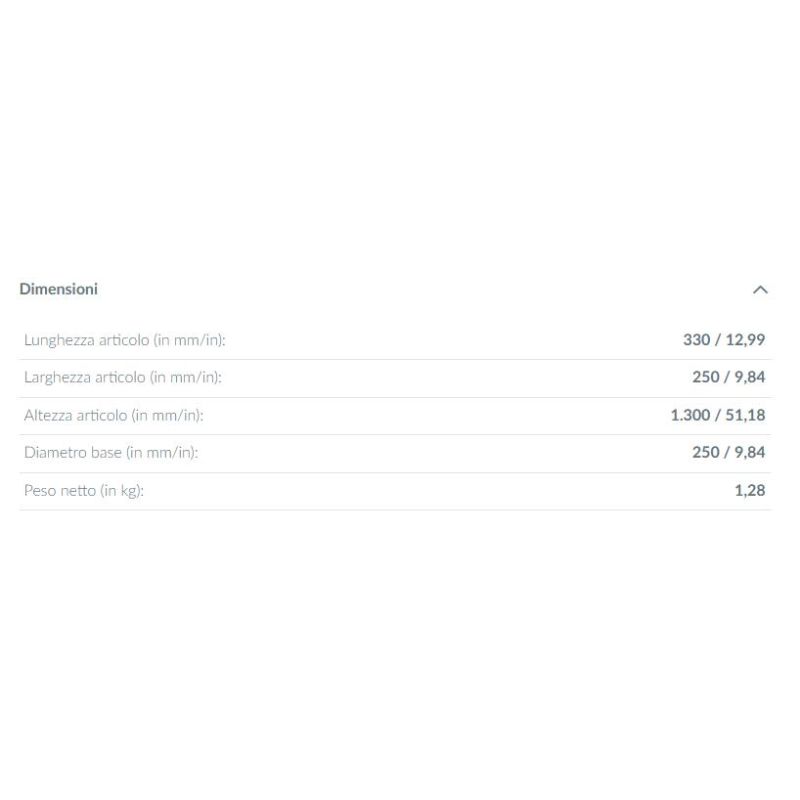 CARDONCITO LAMPADA DA TERRA H130 CM NERA LED 20W LUCE CCT 2700-4000-6500K DESIGN MODERNO