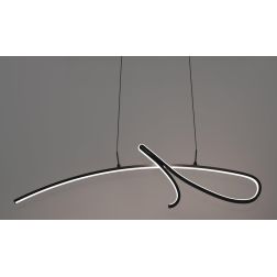 CARDONCITO LAMPADARIO A SOSPENSIONE NERO LED 20W LUCE CCT 2700-4000-6500K DESIGN MODERNO