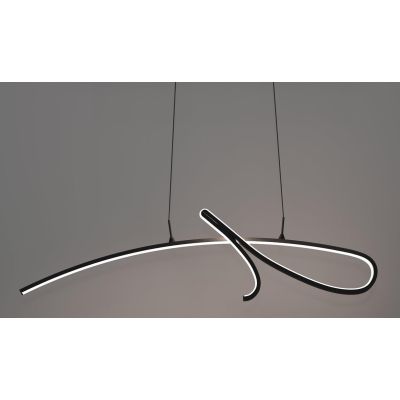 CARDONCITO LAMPADARIO A SOSPENSIONE NERO LED 20W LUCE CCT 2700-4000-6500K DESIGN MODERNO
