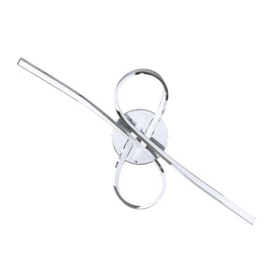 SELVINA PLAFONIERA IN ACCIAIO FINITURA CROMO CON LED 20,5W LUCE 3000K DESIGN MODERNO