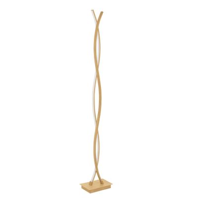 LASANA 4 PIANTANA MODERNA H140 CM LED 36W LUCE 3000K IN ACCIAIO FINITURA LEGNO