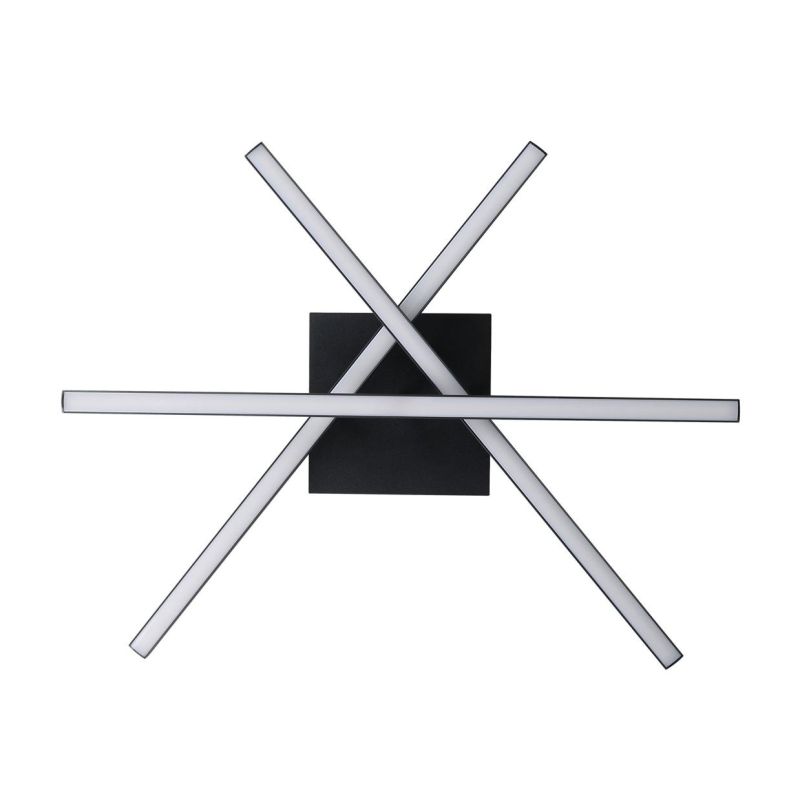 LASANA 3 PLAFONIERA MODERNA ORIGINALE IN ACCIAIO NERO LED 10.5W LUCE 3000K