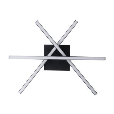 LASANA 3 PLAFONIERA MODERNA ORIGINALE IN ACCIAIO NERO LED 10.5W LUCE 3000K