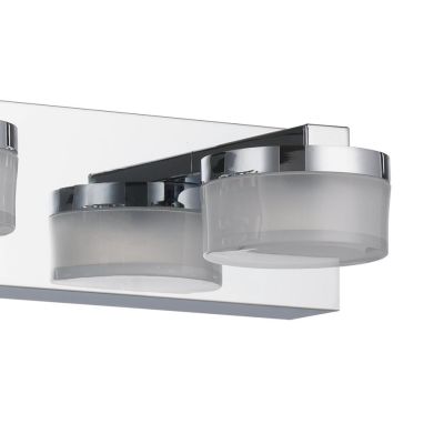ROMENDO LAMPADA DA SPECCHIO CROMATA IP44 LED 21,6W LUCE 3000K DIMMERABILE DESIGN MODERNO