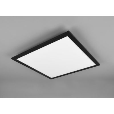 ALPHA PLAFONIERA APPLIQUE QUADRATA CM 45X45 LED 18W LUCE 3000K NERA O ALLUMINIO MODERNA RL - Cristalensi Shop Online