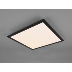 ALPHA PLAFONIERA APPLIQUE QUADRATA CM 45X45 LED 18W LUCE 3000K NERA O ALLUMINIO MODERNA RL - Cristalensi Shop Online