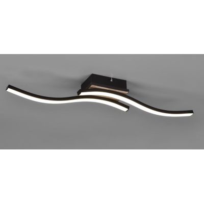 ROUTE PLAFONIERA MODERNA LED 10W LUCE 3000K o 4000K CON 2 BACCHETTE METALLO 5 COLORI RL - Cristalensi Shop Online