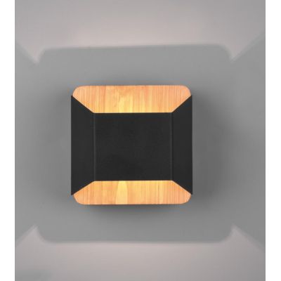 ARINO PICCOLA APPLIQUE IN LEGNO E METALLO 2 COLORI LED 4,3W LUCE 3000K DIMMERABILE MODERNA TRIO LIGHTING - Cristalensi Shop Onli