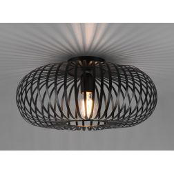 JOHANN PLAFONIERA VINTAGE A GABBIA APERTA DIAMETRO CM 40 3 FINITURE COLORE LAMPADINA E27 TRIO LIGHTING - Cristalensi Shop Online 2