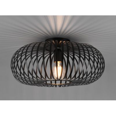 JOHANN PLAFONIERA VINTAGE A GABBIA APERTA DIAMETRO CM 40 3 FINITURE COLORE LAMPADINA E27 TRIO LIGHTING - Cristalensi Shop Online