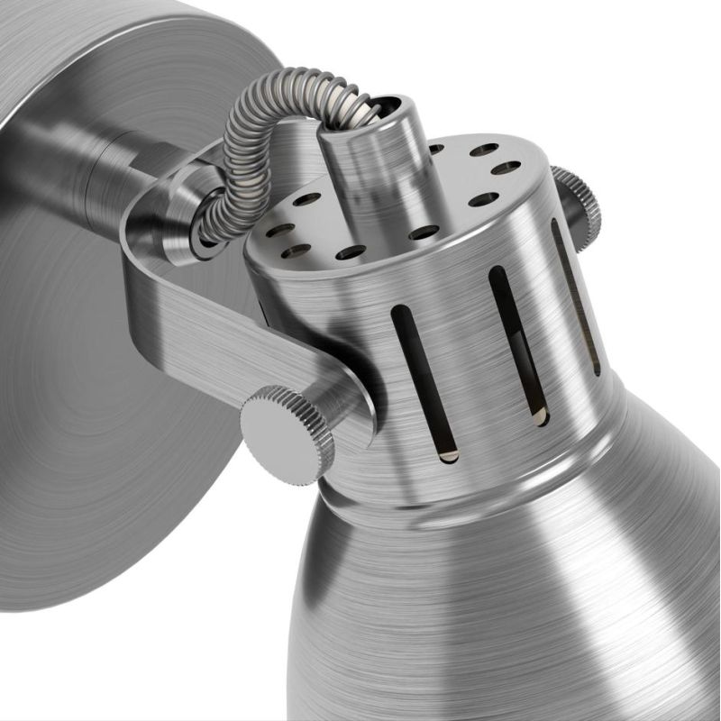 SERAS FARETTO SPOT 1 LUCE ORIENTABILE IN METALLO BIANCO,NERO,ORO E NICHEL LAMPADINA ATTACCO GU10