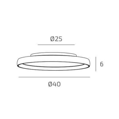 PLANA APPLIQUE PLAFONIERA 3 MISURE BI-EMISSIONE LED INTEGRATO LUCE CCT 3000K-3500K-4000K IN 3 COLORI
