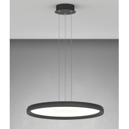 PLANA SOSPENSIONE CIRCOLARE D50 CM LED 25W LUCE CCT 3000K-3500K-4000K METALLO 3 COLORI MODERNA 2
