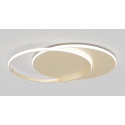 MERCURY APPLIQUE PLAFONIERA IN 2 MISURE LED INTEGRATO LUCE CCT 3000K-4000K METALLO BIANCO O ORO MODERNA 2