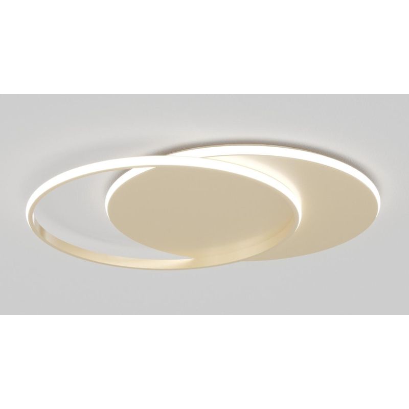 MERCURY APPLIQUE PLAFONIERA IN 2 MISURE LED INTEGRATO LUCE CCT 3000K-4000K METALLO BIANCO O ORO MODERNA