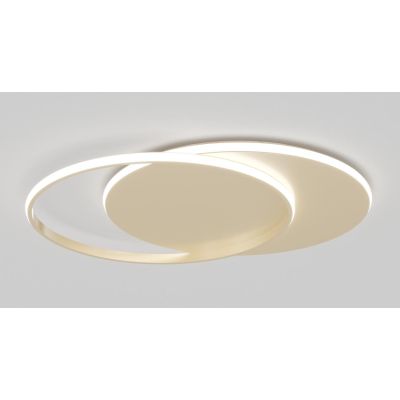 MERCURY APPLIQUE PLAFONIERA IN 2 MISURE LED INTEGRATO LUCE CCT 3000K-4000K METALLO BIANCO O ORO MODERNA