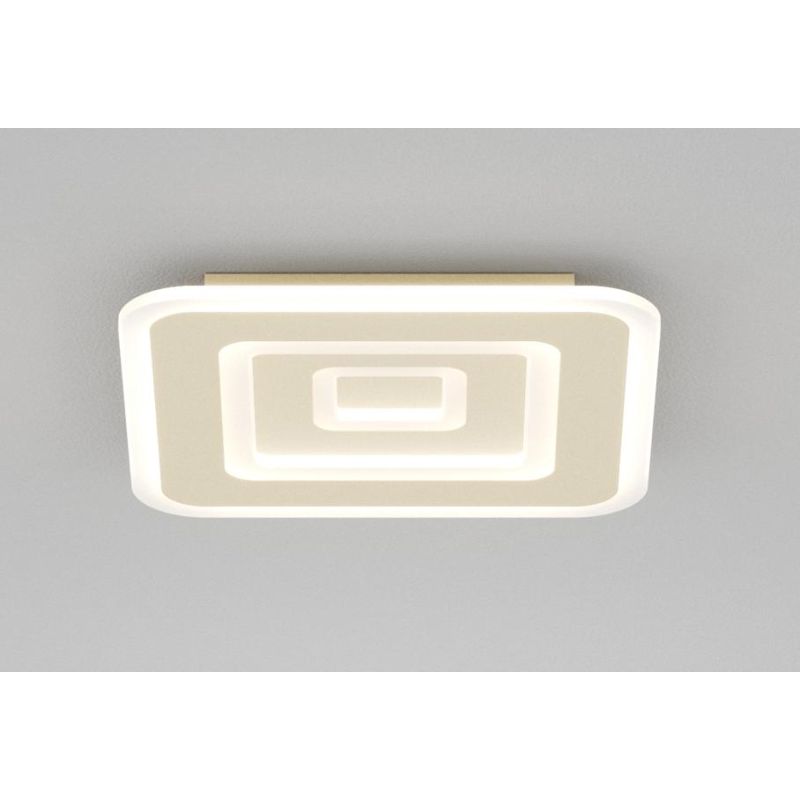 ZOOM APPLIQUE PLAFONIERA QUADRATA 3 MISURE LED INTEGRATO LUCE CCT 3000K-3500K-4000K IN 2 COLORI MODERNA
