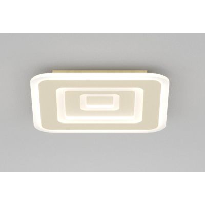 ZOOM APPLIQUE PLAFONIERA QUADRATA 3 MISURE LED INTEGRATO LUCE CCT 3000K-3500K-4000K IN 2 COLORI MODERNA