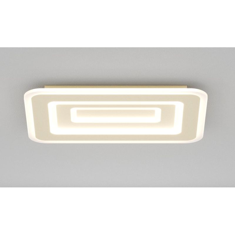 ZOOM APPLIQUE PLAFONIERA RETTANGOLARE 2 MISURE LED INTEGRATO LUCE CCT 3000K-3500K-4000K IN 2 COLORI MODERNA