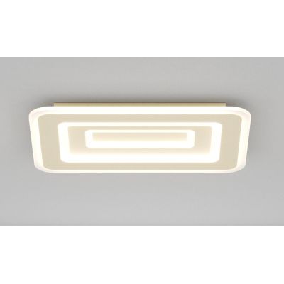 ZOOM APPLIQUE PLAFONIERA RETTANGOLARE 2 MISURE LED INTEGRATO LUCE CCT 3000K-3500K-4000K IN 2 COLORI MODERNA