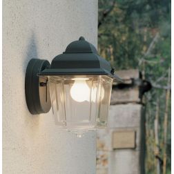 17610 APPLIQUE DA ESTERNO IP44 NERA O ANTRACITE DIFFUSORE IN VETRO ATTACCO E27 MADE IN ITALY Surya - Cristalensi Shop Online 2