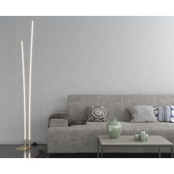 KAWAII PIANTANA LINEARE LED 48W LUCE CCT 3000K-4000K DIMMERABILE NERA O ORO DESIGN MODERNO