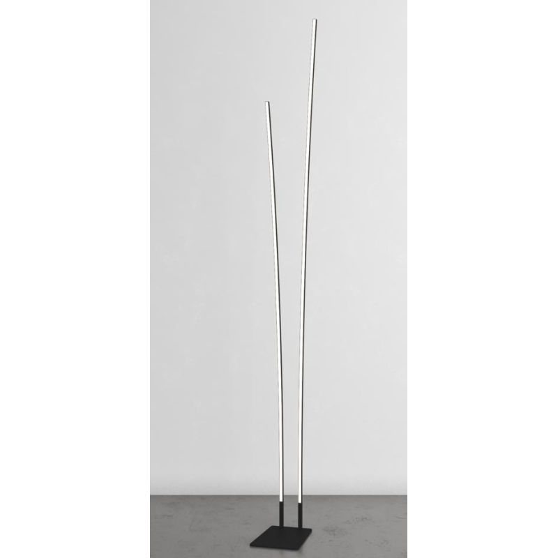 KAWAII PIANTANA LINEARE LED 48W LUCE CCT 3000K-4000K DIMMERABILE NERA O ORO DESIGN MODERNO