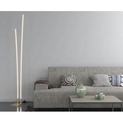 KAWAII PIANTANA LINEARE LED 48W LUCE CCT 3000K-4000K DIMMERABILE NERA O ORO DESIGN MODERNO