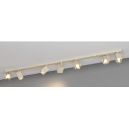 KIBO FARETTO A 7 LUCI CON SPOT QUADRATI ORIENTABILI DA SOFFITTO O PARETE 3 COLORI LAMPADINE ATTACCO GU10 2