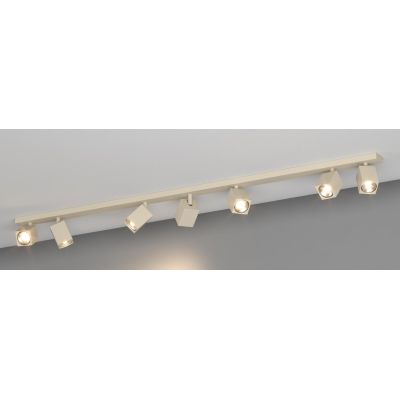 KIBO FARETTO A 7 LUCI CON SPOT QUADRATI ORIENTABILI DA SOFFITTO O PARETE 3 COLORI LAMPADINE ATTACCO GU10