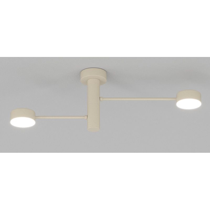 OCTOPUS APPLIQUE PLAFONIERA 2 LUCI ORIENTABILE IN 3 COLORI DESIGN MODERNO LAMPADINE ATTACCO GX53