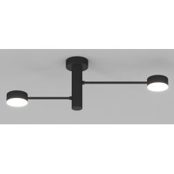 OCTOPUS APPLIQUE PLAFONIERA 2 LUCI ORIENTABILE IN 3 COLORI DESIGN MODERNO LAMPADINE ATTACCO GX53 2