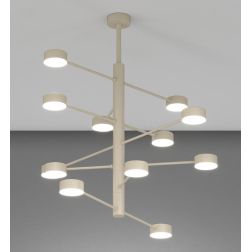 OCTOPUS SOSPENSIONE PLAFONIERA 12 LUCI ORIENTABILE IN 3 COLORI MODERNA LAMPADINE ATTACCO GX53 2