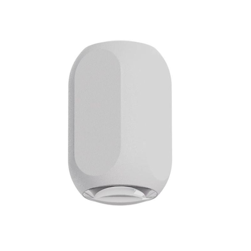 CRISP APPLIQUE IN ALLUMINIO 4 COLORI BI-EMISSIONE LED 7,5W LUCE 2700K E 3000K DIMMERABILE MODERNA