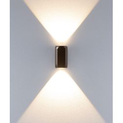 CRISP APPLIQUE IN ALLUMINIO 4 COLORI BI-EMISSIONE LED 7,5W LUCE 2700K E 3000K DIMMERABILE MODERNA 2