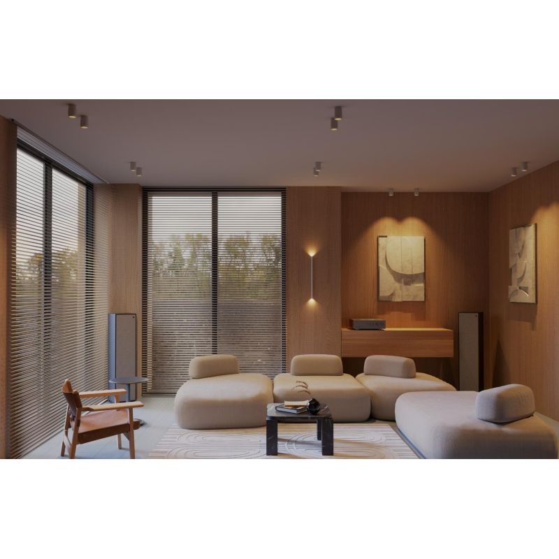 CRISP PLAFONIERA IN ALLUMINIO 4 COLORI LED 10,5W LUCE CCT 2700K-3000K DIMMERABILE PICCOLA MODERNA