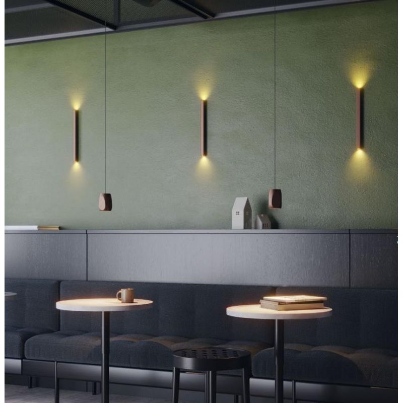 CRISP LAMPADA DA PARETE A LED IN 2 MISURE BI-EMISSIONE LUCE 2700K E 3000K DESIGN MODERNO 4 COLORI
