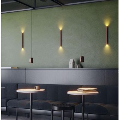 CRISP LAMPADA DA PARETE A LED IN 2 MISURE BI-EMISSIONE LUCE 2700K E 3000K DESIGN MODERNO 4 COLORI