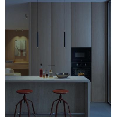 CRISP SOSPENSIONE 2 MISURE IN ALLUMINIO 4 COLORI LED 9,5W LUCE 2700K-3000K DIMMERABILE MODERNA