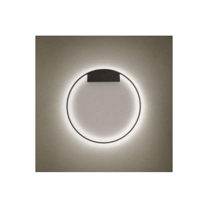 FEBE APPLIQUE ROTONDA D40 CM LED 24W LUCE INDIRETTA  3000K-4000K DIMMERABILE ALLUMINIO 3 COLORI MODERNA